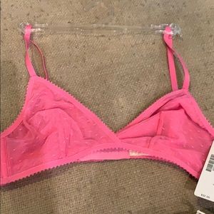 J crew pink lace bra NWT S/P